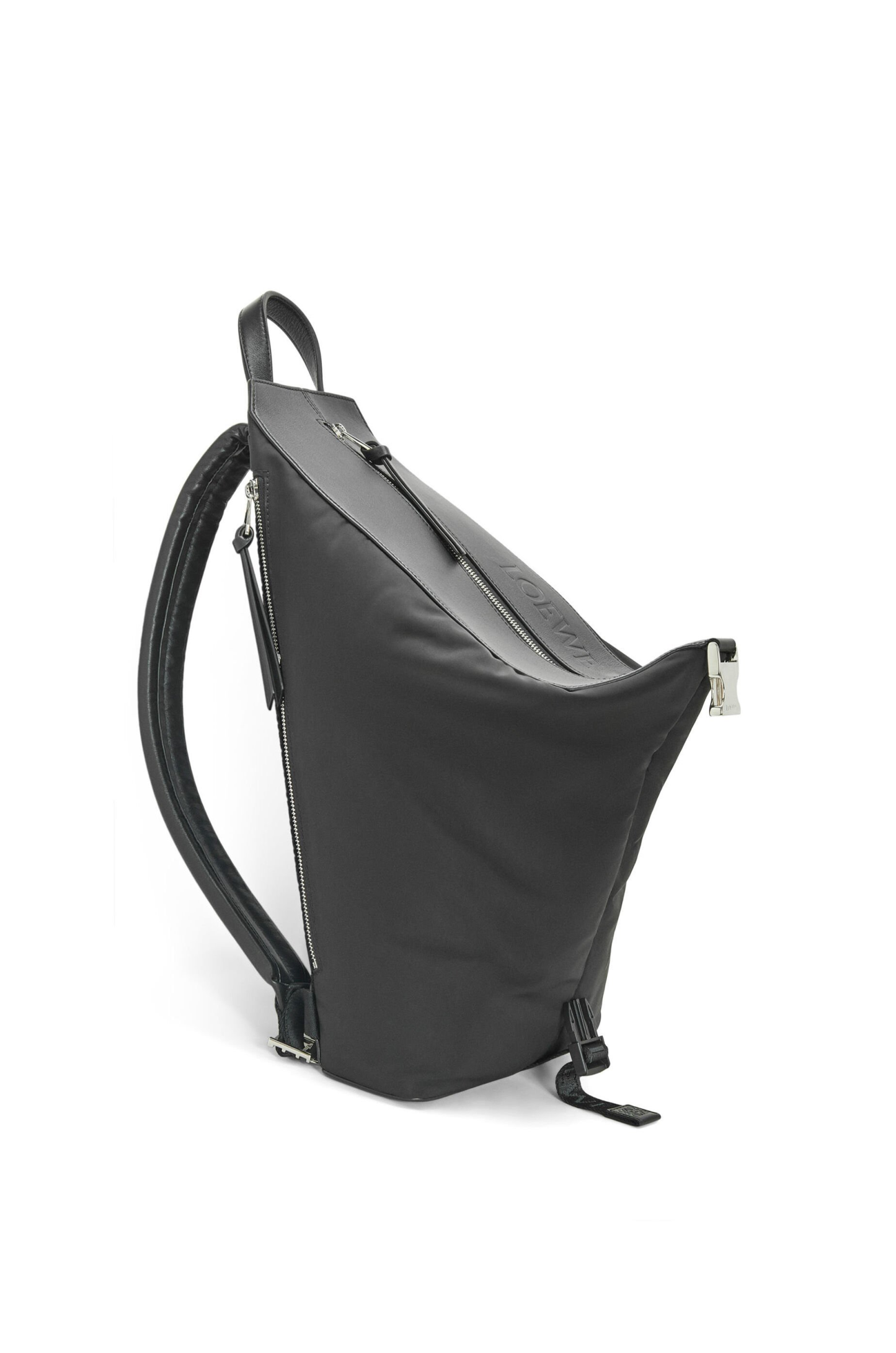 Small Convertible backpack in nylon and calfskin